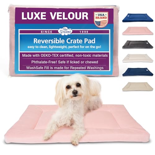 Dog Crate Pad (30.0"l x 19.0"w x 1.5"th / D. Pink Blush)