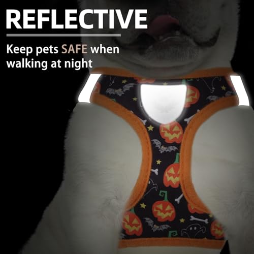 Halloween Dog Harness (Halloween Black / M (CHEST 16"-18"))