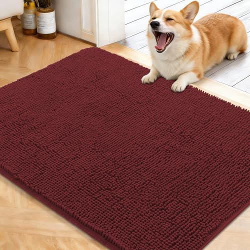 Dog Door Mat for Muddy Paws 40x32 (Caramel Russet / 40" X 32")