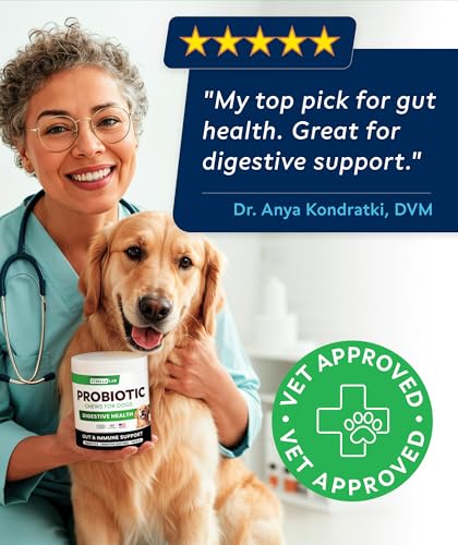 Dog Probiotics Chews for Gut Support & Digestive Health with Enzymes (Probiotic Chews / 180Ct (Chicken))