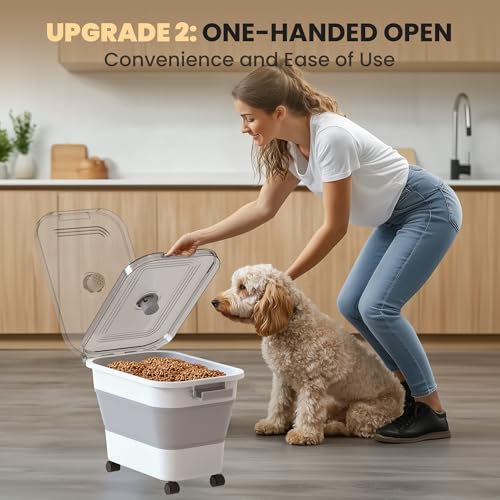 20 23 Lbs Dog Food Storage Container (Clear/23 lbs)
