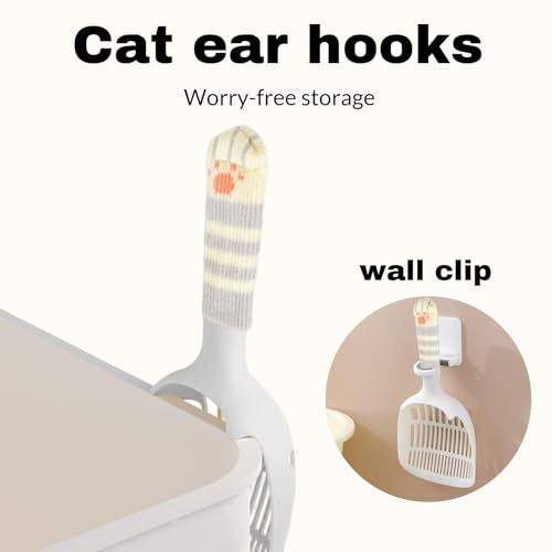 Cat Scooper for Litter Box (White)