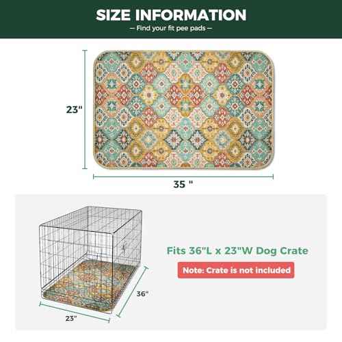 Washable Pee Pads for Dogs (Beige Gourd / 23" x 35" (2 Packs))
