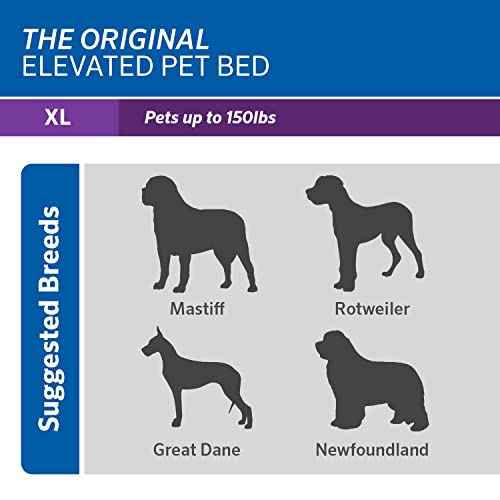 Original Elevated Dog Bed (X-Large Dog Bed / Grey (Pack of 1))
