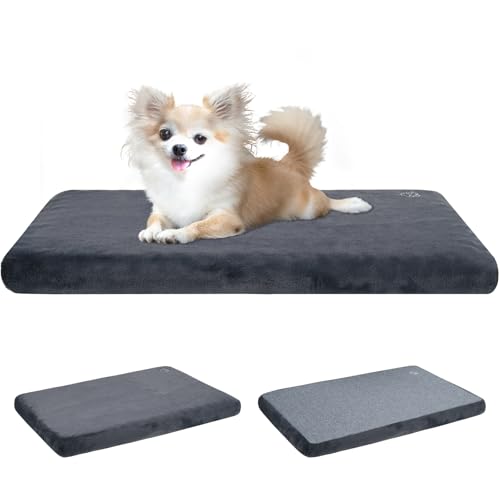 Dog Bed Mat Crate Pad Mattress (Grey / S(23"*16"*3"))