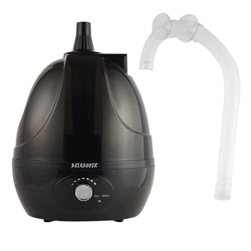 Reptile Humidifier Mister Fogger Extension Amphibians Snake 2.5L (Black-1 Tube)