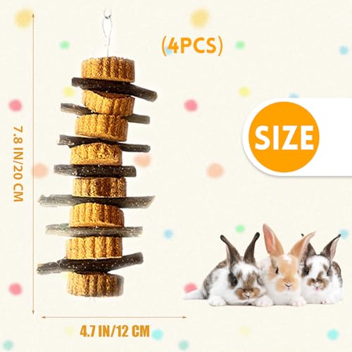 Natural Small Animal Chew Toys for Teeth (【Style B】)