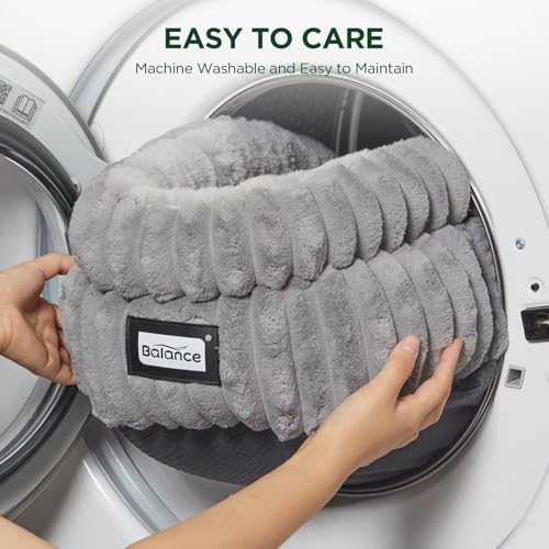 Cat Bed Kitten Bed (24.0"L x 24.0"W x 9"Th / Grey)