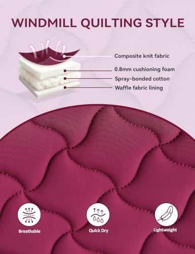 Close Contact Saddle Pad for Horses (Burgundy)