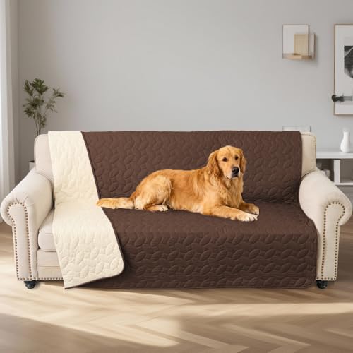 Pet Bed Cover Dog Bed Blanket for Sofa and Furniture Waterproof New Pattern Design (82x120 Inch (Pack of 1) / Chocolate)