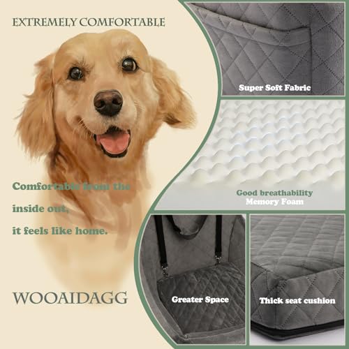Dog Car Seat for Medium Sized Dog (Grey)