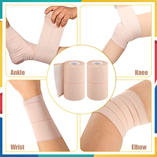 4 Rolls Elastic Adhesive Tape Bandage (4 Inch in Width)