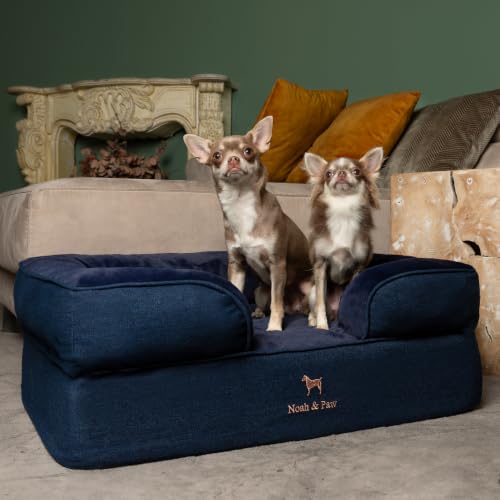 Dog Bed Orthopedic Memory Cooling Foam (Dark Blue - DE / Medium)