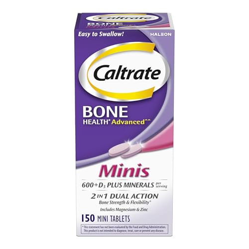 Minis 600 Plus D3 Vitamin D and Calcium Supplement Tablets (150 Count (Pack of 1) / Tablets)