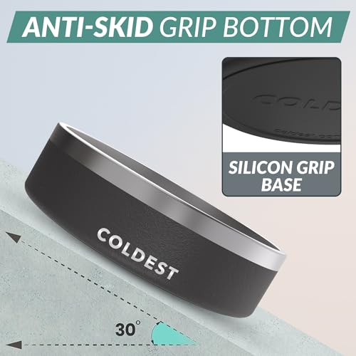 Coldest Dog Bowl (42 oz / Stealth Black)