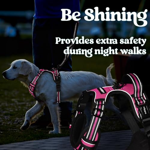 Dog Harness for Large (X-large / Rose Pink)