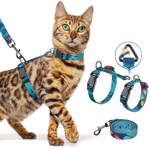 Cat Harness and Leash Set (Morandi Green / Medium (8-18 lb))