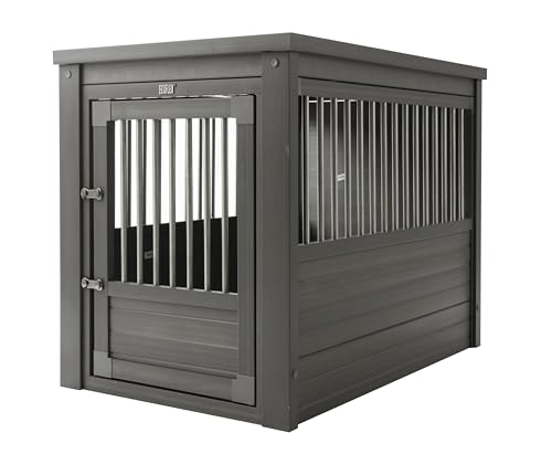 ECOFLEX® Large Furniture Style Dog Crate & End Table (Grey / 35.4"L x 24.0"W x 28.0"H)