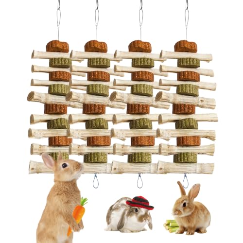 4 PCS Rabbit Chew Toys for Teeth Grinding