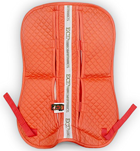 Adjustable Shock Absorbing Memory Foam Half Saddle Pad (Fusion Coral)