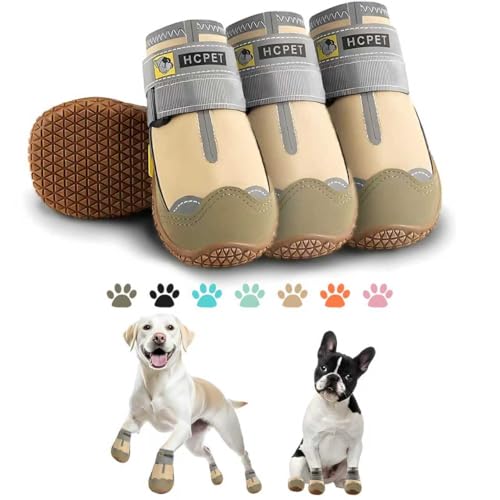 Dog Shoes for Dogs (Khaki / Width 2.55 in)