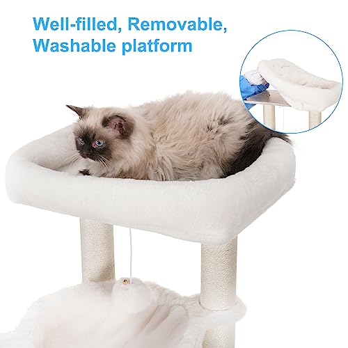Cat Tree Tower (XL (28.4"×17.7"×61.0") / Rustic Gray)