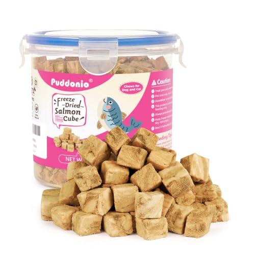 Freeze Dried Salmon Treats for Dogs & Cats (6 Ounce (Pack of 1))