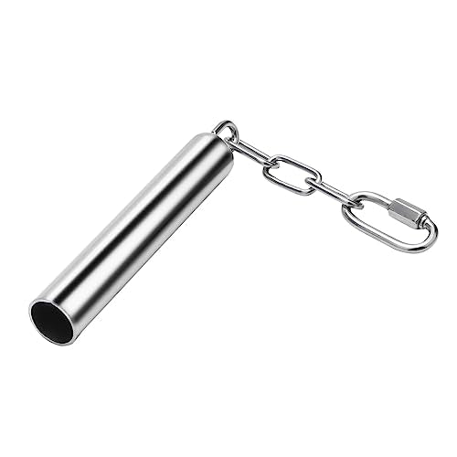 Stainless Steel Bell Toy Bird Cage Hanging Bite Toy for Parrot Parakeet Budgie Cockatiel Conure African Greys (1 PCS-L)