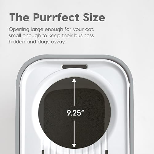 Large Top Entry Cat Litter Box (Top Entry / Gray)