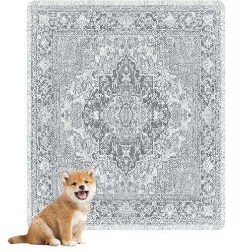 Washable Pee Pads for Dogs (31x36 Inch (Pack of 2) / Gray/Geo)