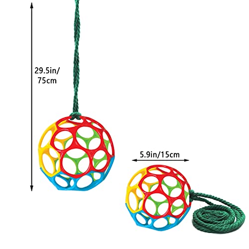 2 Pack Horse Treat Ball Hay Feeder Toy (Colorful)