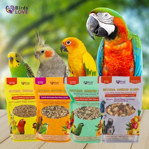 All Natural Garden Blend Bird Food for Parrots 2lb (2 Pound (Pack of 1))