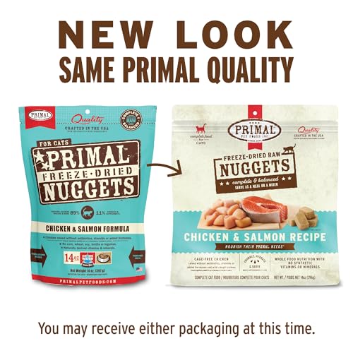 Primal Freeze Dried Raw Cat Food Nuggets (14 Ounce (Pack of 1))