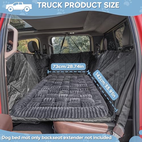 Dog Car Bed Mat Non (Gray / For Truck//Large SUVs（56"x28.7"))