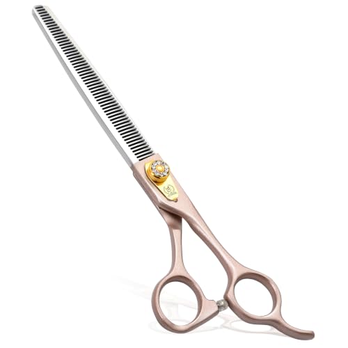 Professional Thinning Scissors for Dog Cat 7.5'' Pet Grooming Scissors 440C Stainless Steel Thinning Shears for Dogs 50 (Thinner / 7.5")