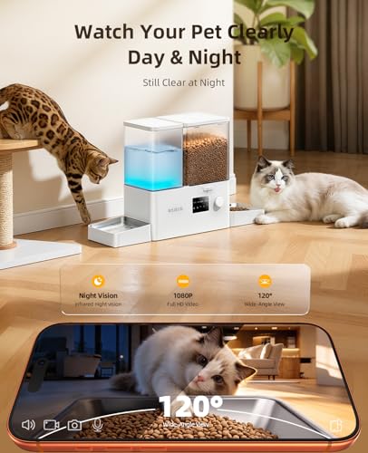 Automatic Cat Feeder and Water Dispenser with Camera