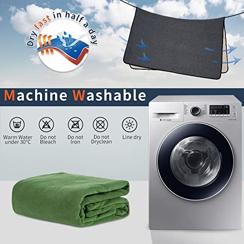 Washable Pee Pads for Dogs (65"x48" -1 Pack / Green)