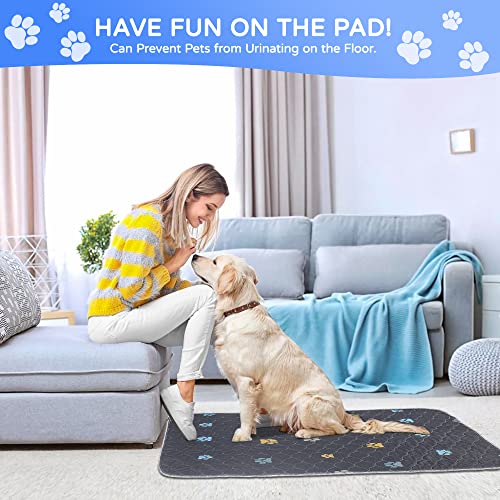 Washable Puppy Dog Pee Pad (Colour Paws / 32*36''-2pcs)