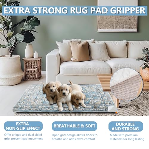 Washable Thickened Pee Pads for Dogs (36" x 42" (2 Pack, Thickened) / Blue-2)