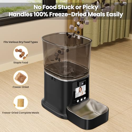 Automatic Cat Feeder with Camera (BLACK)