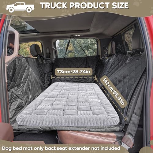 Dog Car Bed Mat Non (Light Gray / For Truck//Large SUVs（56"x28.7"))