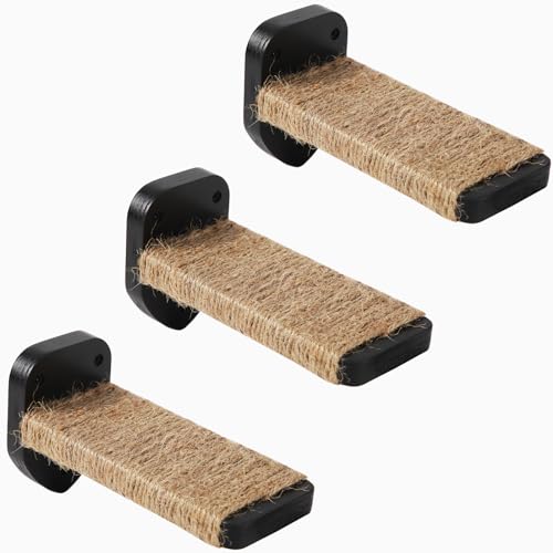 3 Pcs Cat Steps and Perches for Wall (Black)