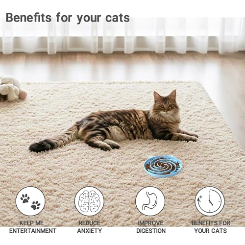 Slow Feeder Cat Bowl (Green and Blue)
