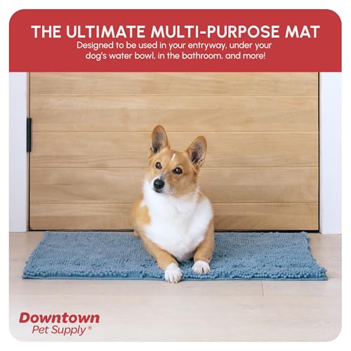 Dog Mud Mat 31" x 20" Faded Denim (31" x 20" / Faded Denim)