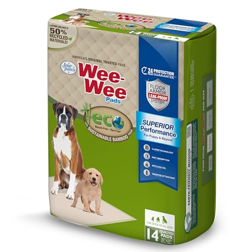 Wee Wee Superior Performance Eco Bamboo Dog Pee Pads (14 Count)