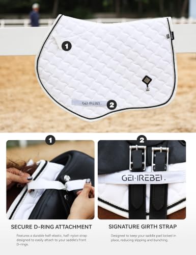 Close Contact Saddle Pad for Horses (White)