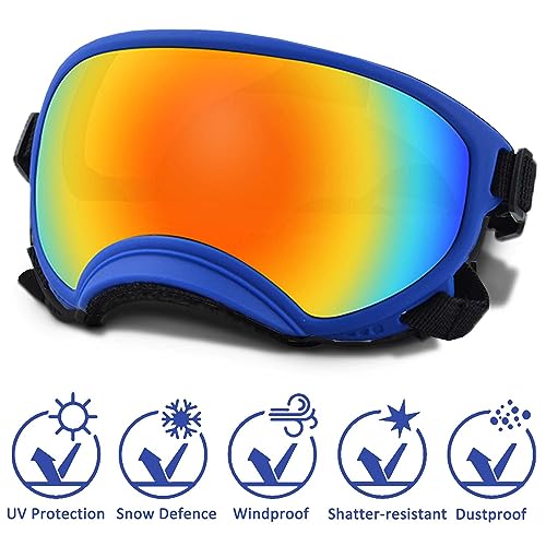 Medium Dog Sunglasses with Adjustable Strap UV Protection