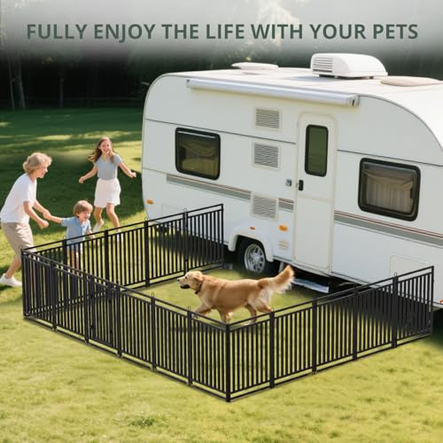 Thickened Outdoor Dog Fence (32" Height / 8 Panels)