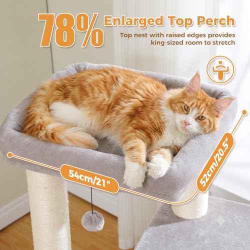 Large Cat Tree (Gray / 45 Inches)