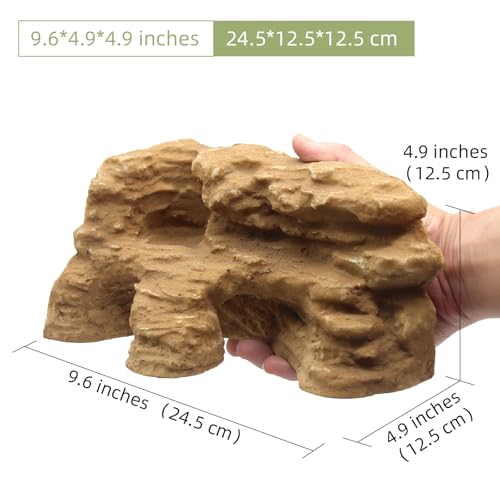 Reptile Hide Shale Scape Step Ledge Backdrop (Medium-9.6*4.9*4.9)